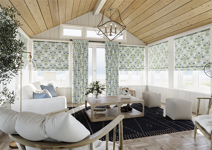 Cotswold Faux Silk, Sapphire - Made to Measure Curtain - Image 7